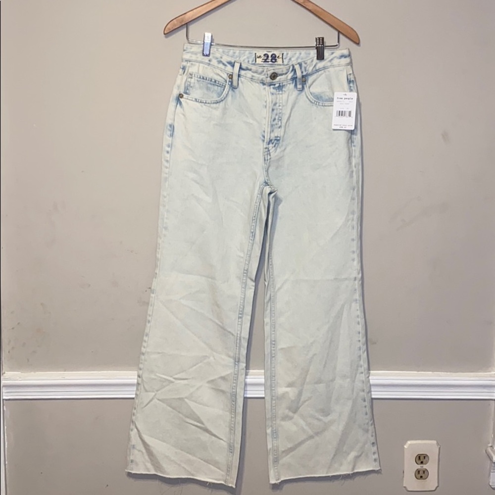 Free People Gold Coast Wide Leg Jeans - Picture 1 of 6